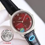 Omega 41MM Diameter 8802 Movement Stainless Steel Waterproof to 50M Dark Red Dial Watch